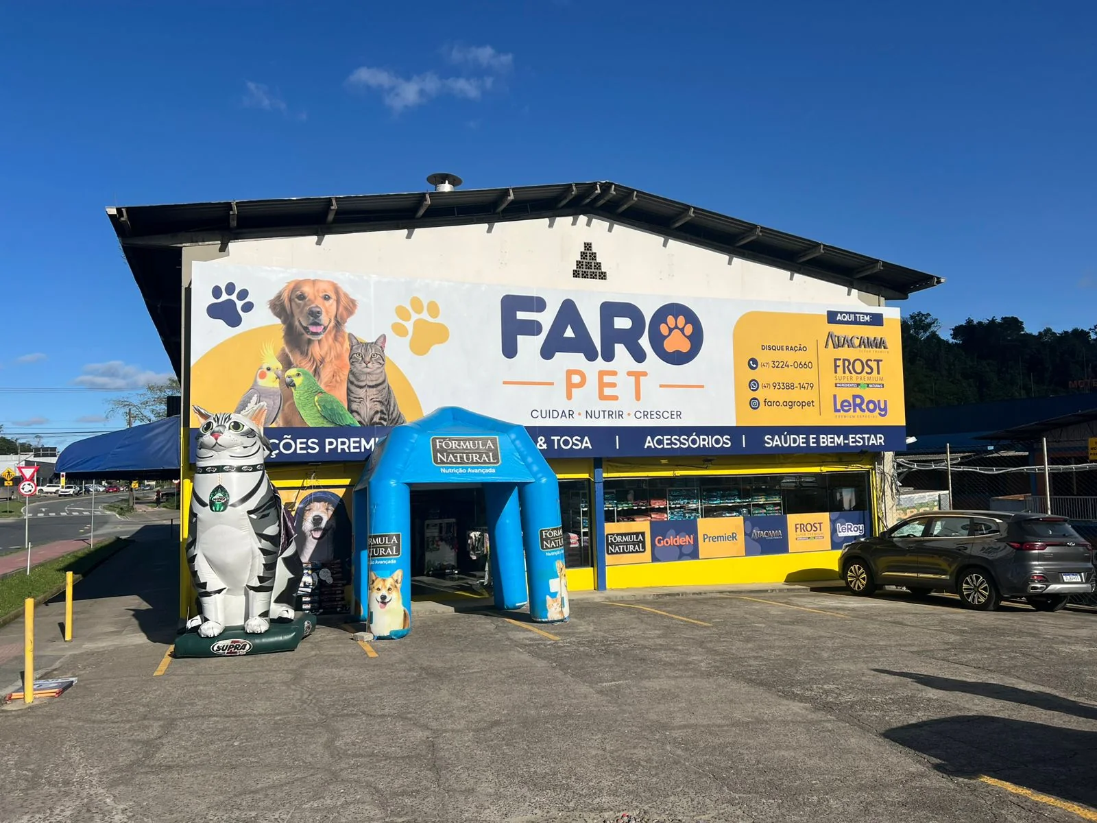 Fachada da FARO PET em Blumenau
